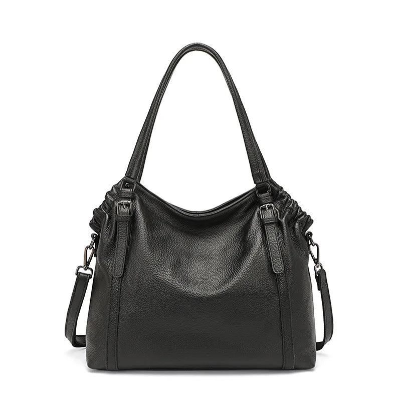 Fashion Women Shoulder Bag 100% Genuine Leather Handbag Hobo Bag Charm Ladies