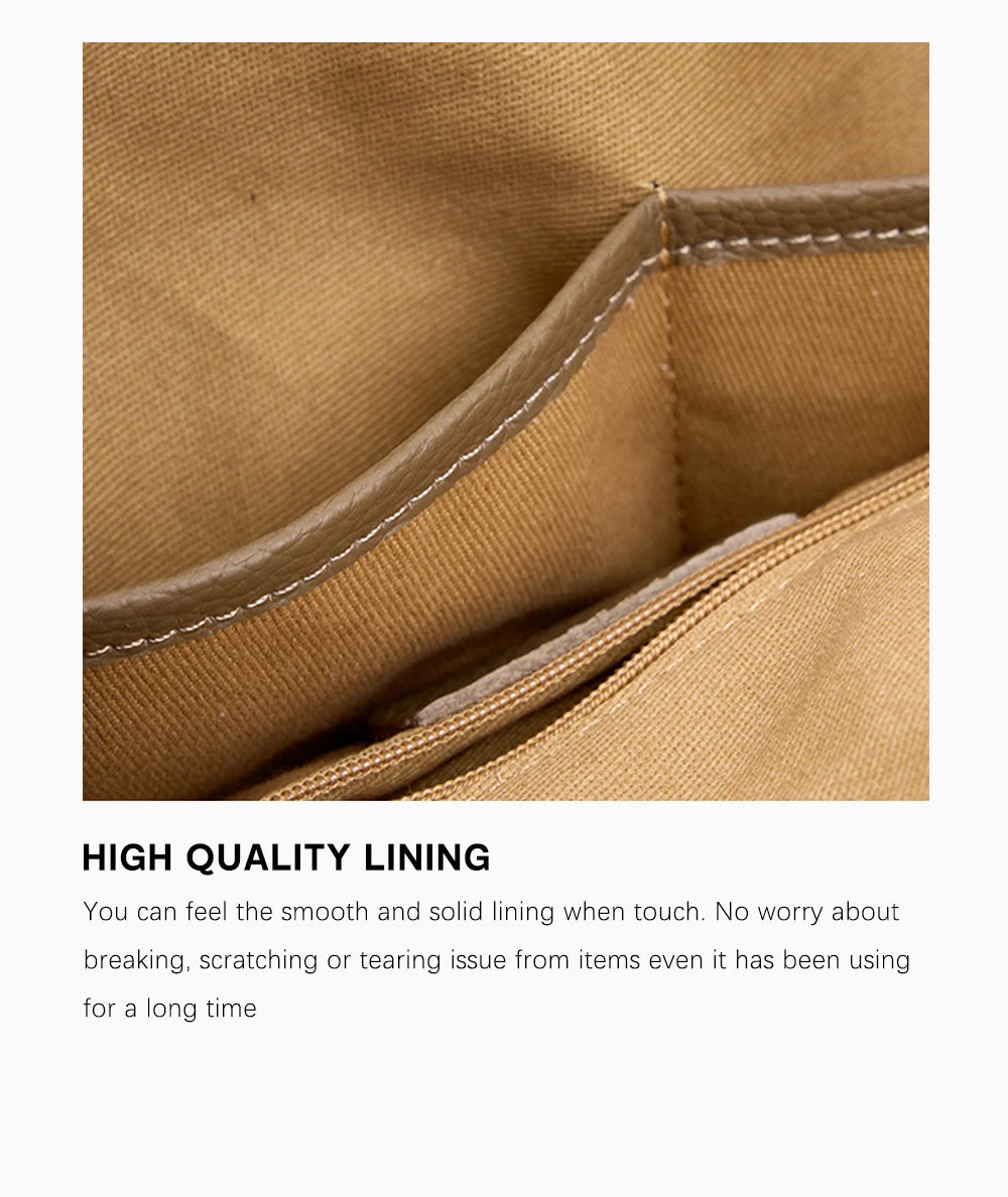 Women's Tote Bag Genuine Leather Handbag Large Capacity Shopper Composite Bag Travel Big Pocket