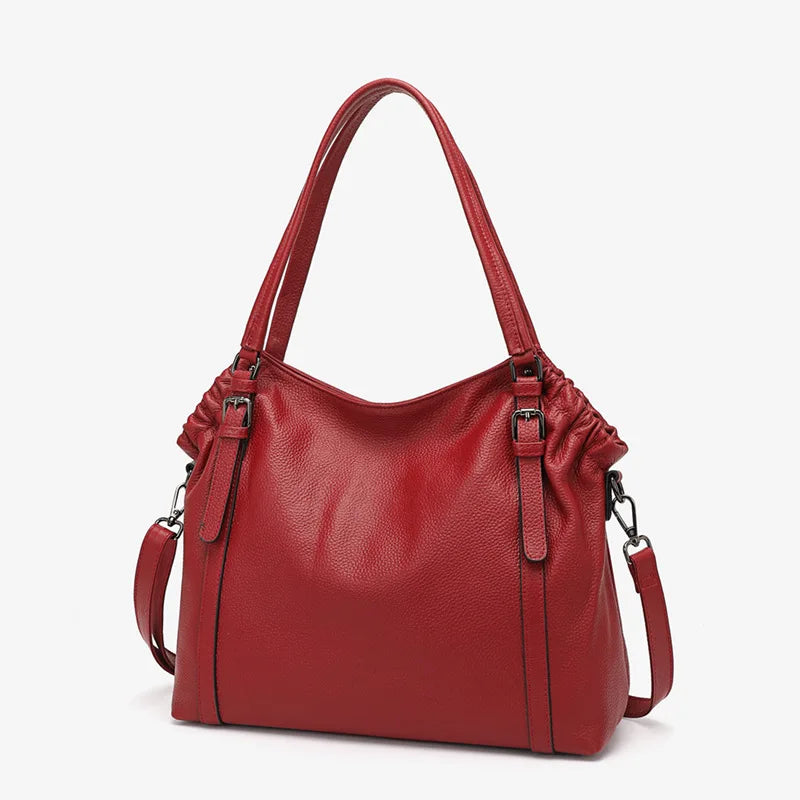 Fashion Women Shoulder Bag 100% Genuine Leather Handbag Hobo Bag Charm Ladies