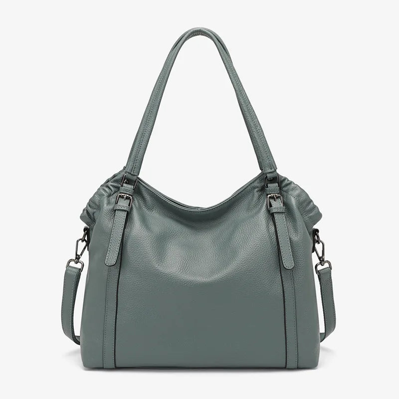 Fashion Women Shoulder Bag 100% Genuine Leather Handbag Hobo Bag Charm Ladies
