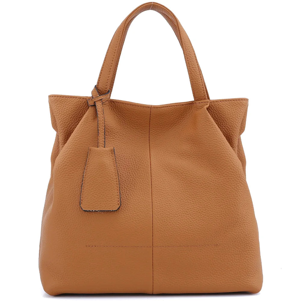 Soft Genuine Leather Handbag Women's Shoulder Bag Fashion Casual Design Shopper Crossbody