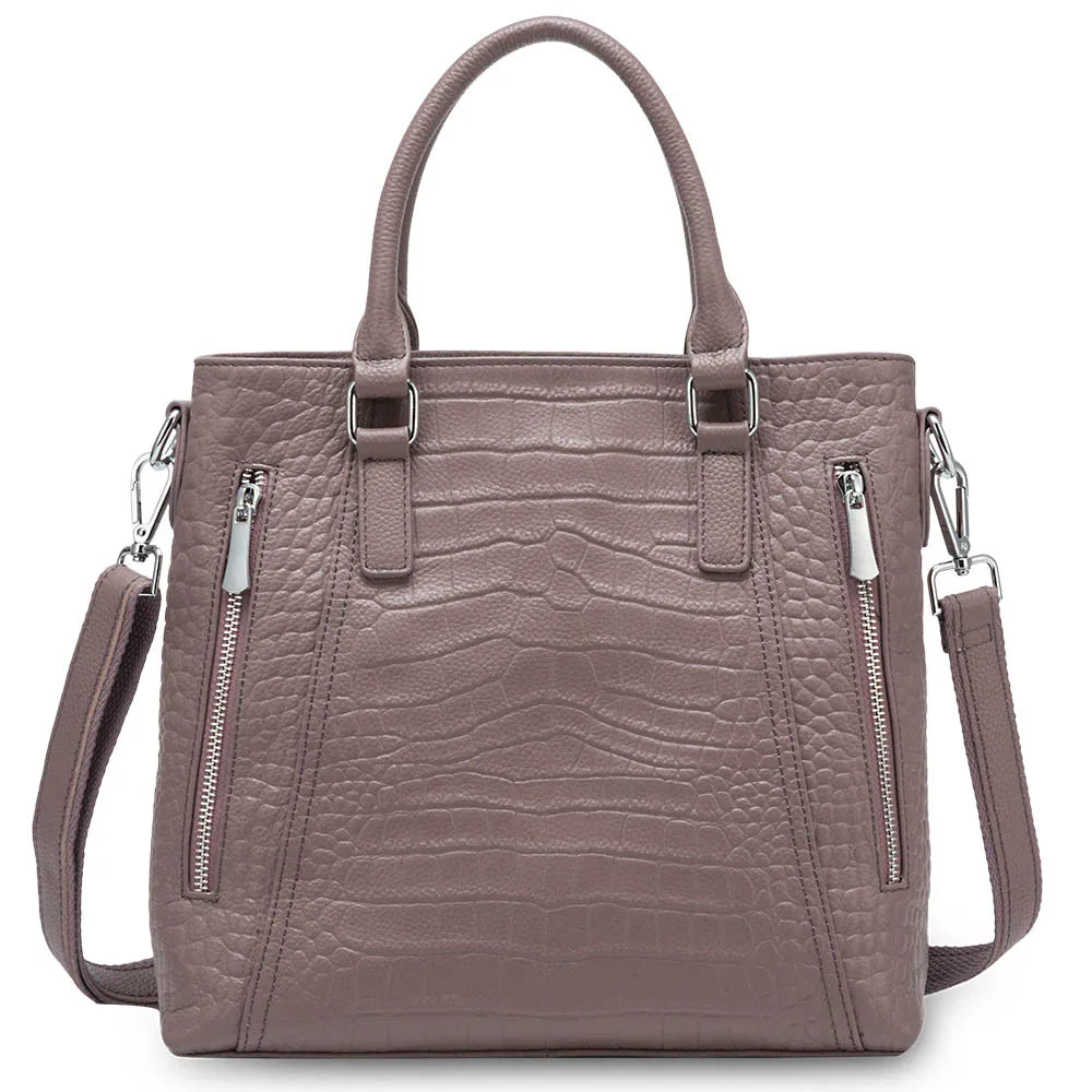 Casual Tote Handbag 100% Genuine Leather High Quality Lady Shoulder Bag