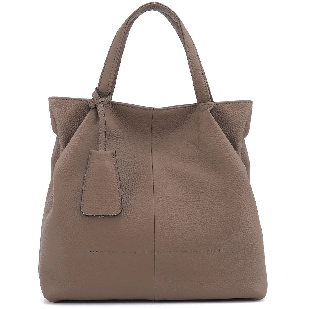 Soft Genuine Leather Handbag Women's Shoulder Bag Fashion Casual Design Shopper Crossbody