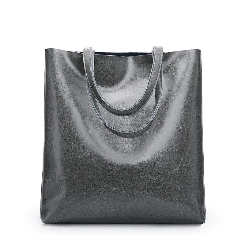 100% Genuine Leather Vintage Women Shoulder Bag High Quality