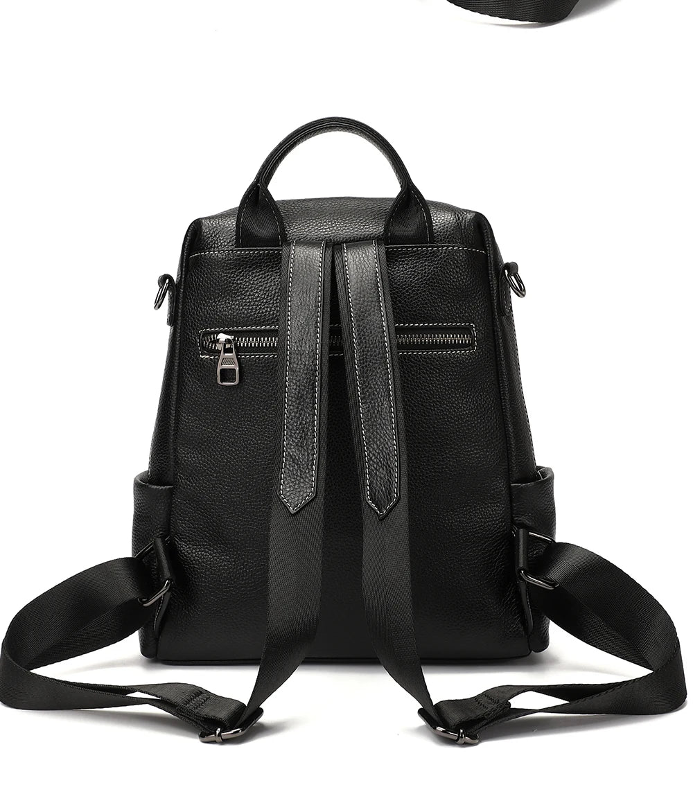 100% Genuine Leather Backpack For Women's High Quality