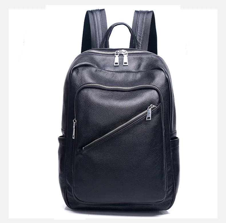 Women's Genuine Leather Backpack Travel  Big Capacity