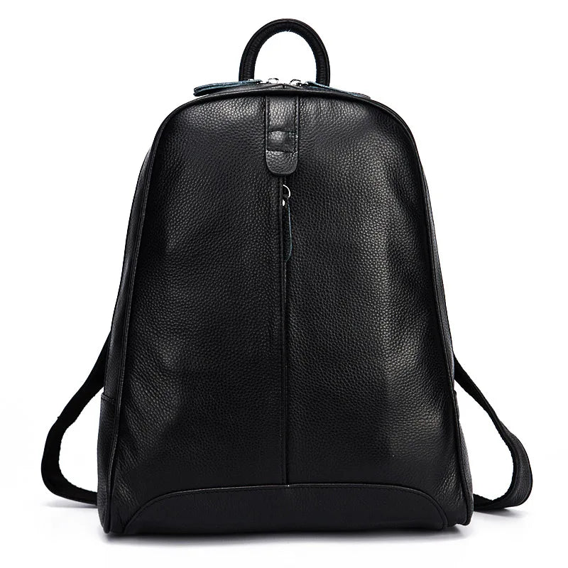 100% Soft Genuine Leather Fashion Women Backpack Casual