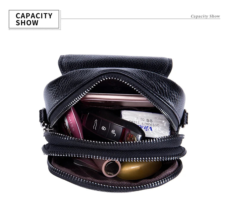 Fashion Classic Handbag Large Capacity Women's Crossbody Bag Soft Cowhide Leather High Quality