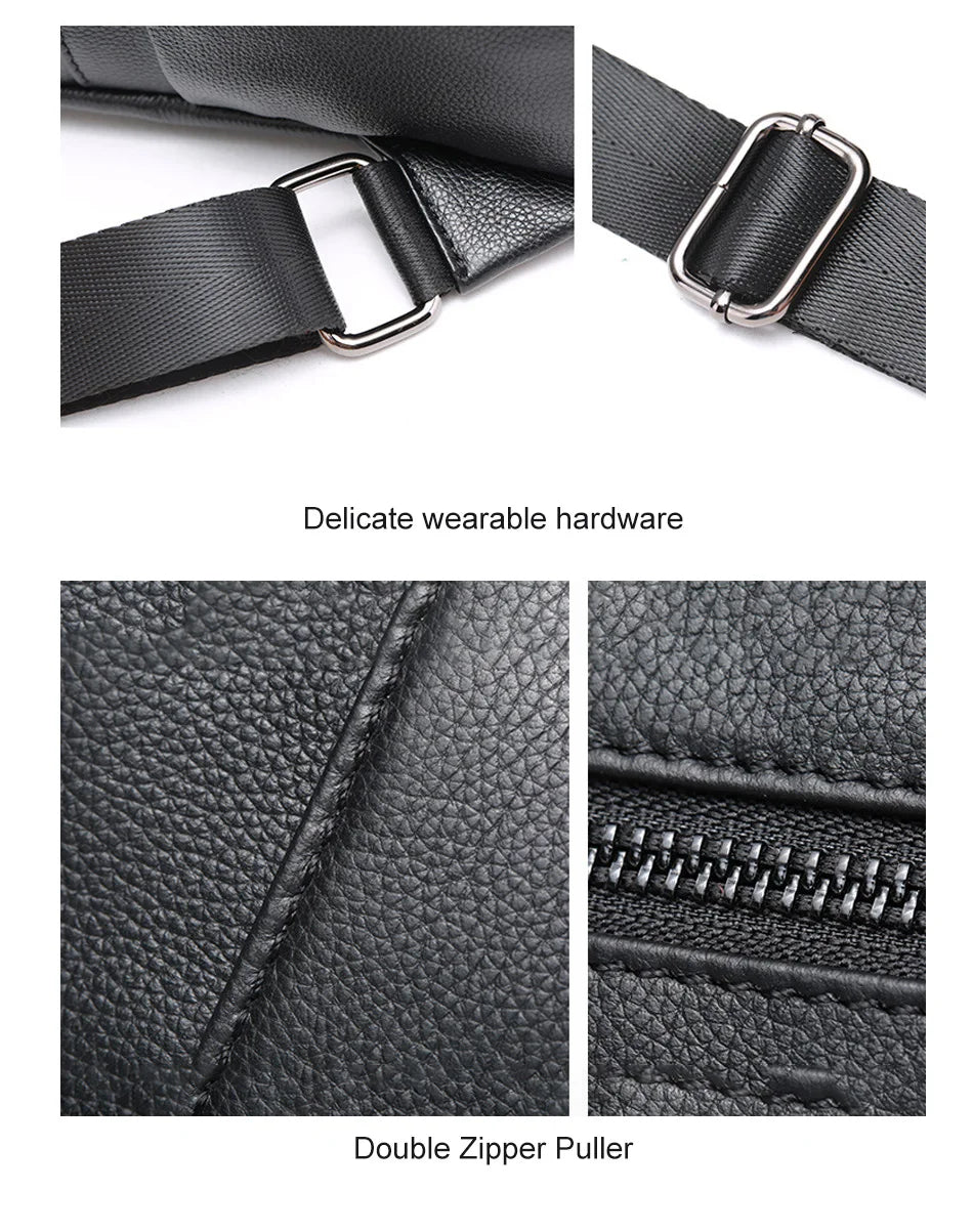 Anti-theft Design Women Backpack 100% Genuine Leather Classic
