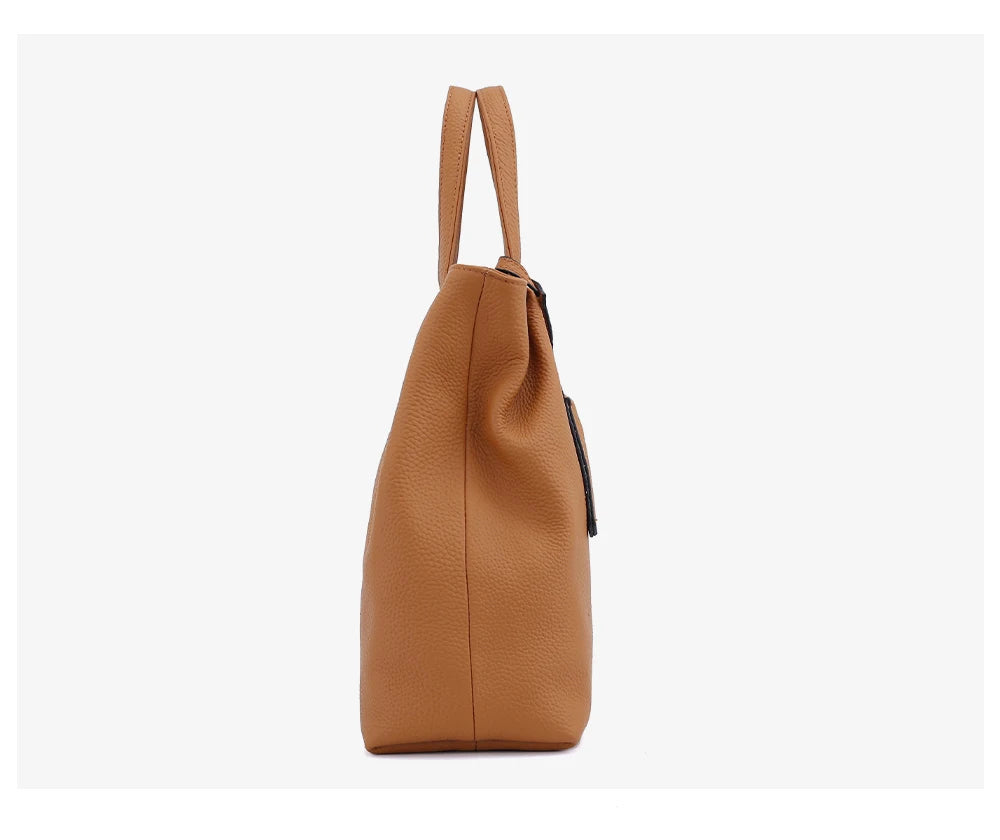 Soft Genuine Leather Handbag Women's Shoulder Bag Fashion Casual Design Shopper Crossbody