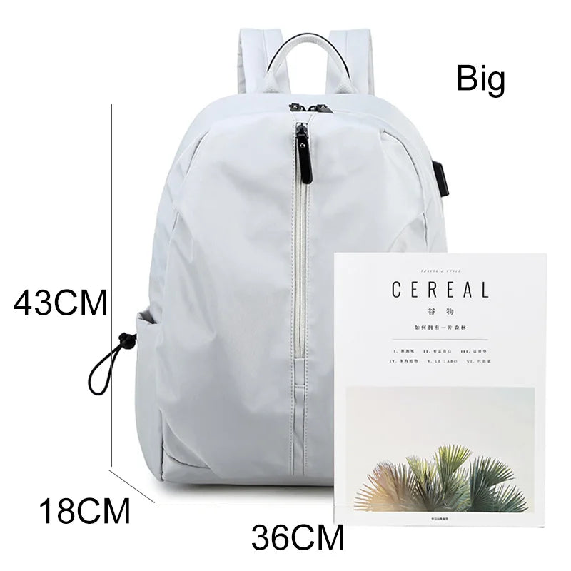 Soft Waterproof Ladies Backpack Casual Outdoor Women's Knapsack Large Capacity Multifunction