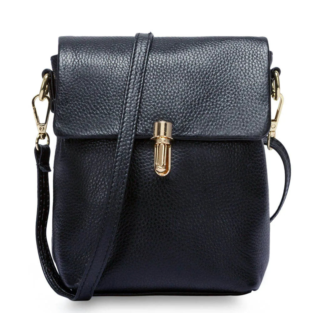 100% Genuine Leather Fashion Women Messenger Bag Practical Phone Purse