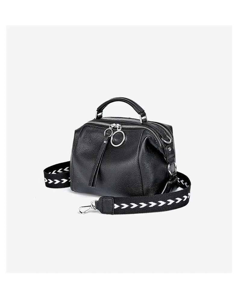 Women's Handbag Genuine Leather Cowhide Cross Body Bags Ladies Shoulder Top Handle Satchel
