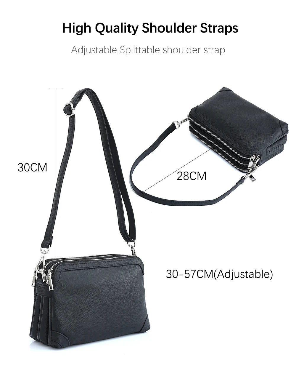 Genuine Leather Winter Women's Shoulder Bag Simple Small Vintage Handbag Commuter