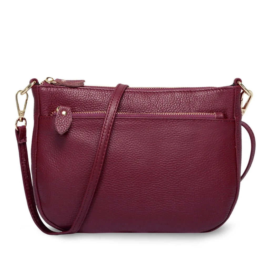 Fashion Women Crossbody Bag 100% Genuine Leather  Handbag Small Flap Bags