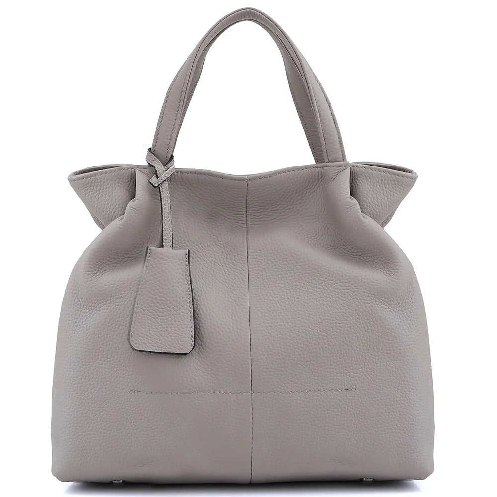 Soft Genuine Leather Handbag Women's Shoulder Bag Fashion Casual Design Shopper Crossbody