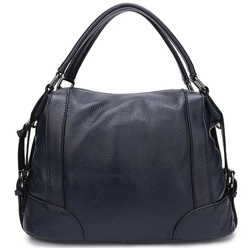 Luxury Design Female Handbag Soft Genuine Leather Women Top-handle Bag Large Capacity