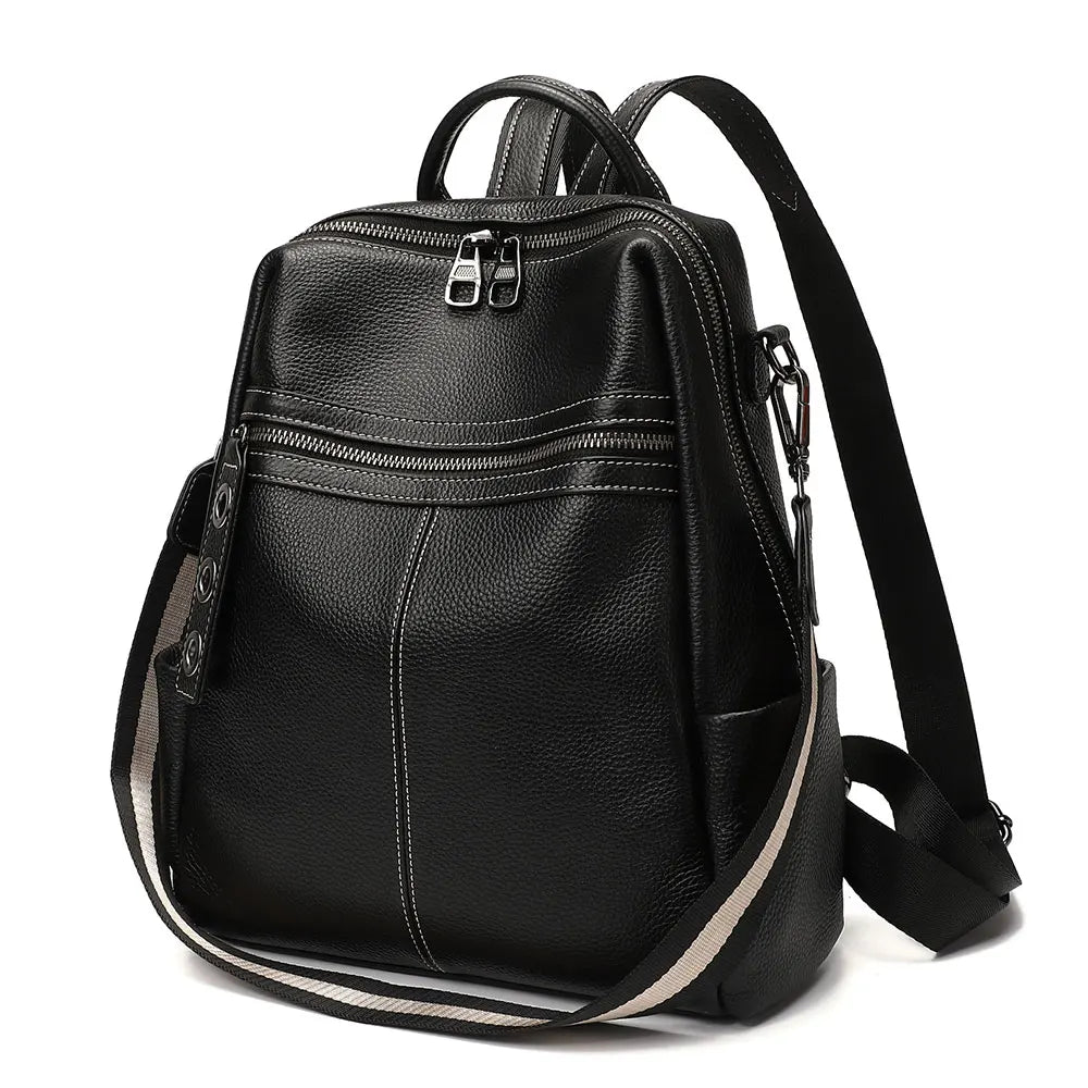 100% Genuine Leather Backpack For Women's High Quality