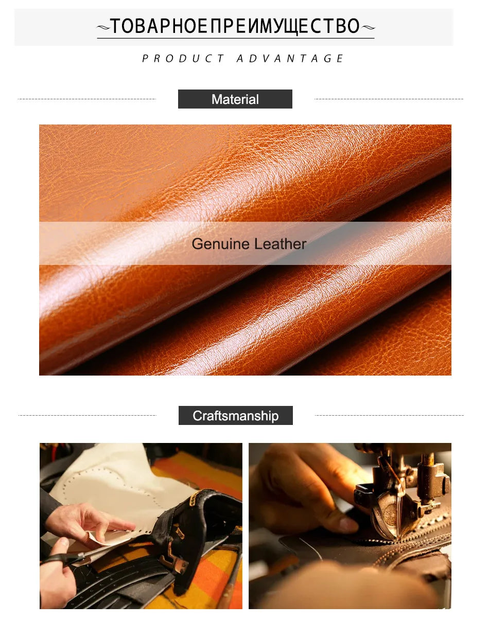 100% Genuine Leather Vintage Women Shoulder Bag High Quality