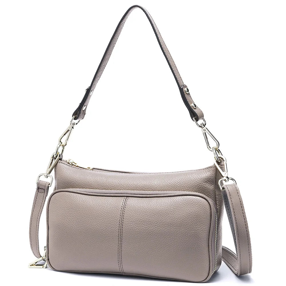 Women's Handbag 100% Genuine Leather Ladies Shoulder Crossbody Messenger Bag Fashion Hobos
