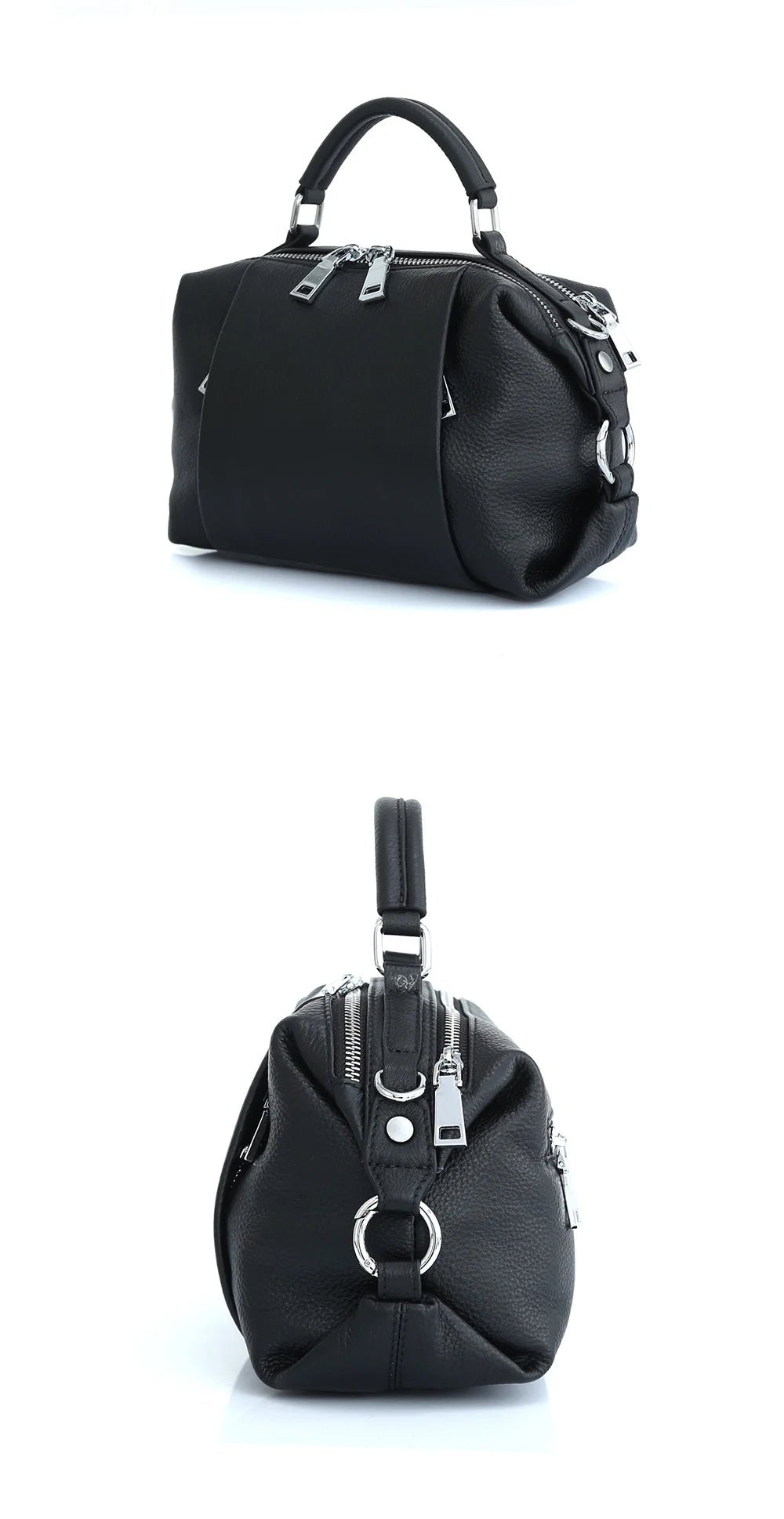 Genuine Leather Casual Multiple Pockets Crossbody Bag Female Handbag