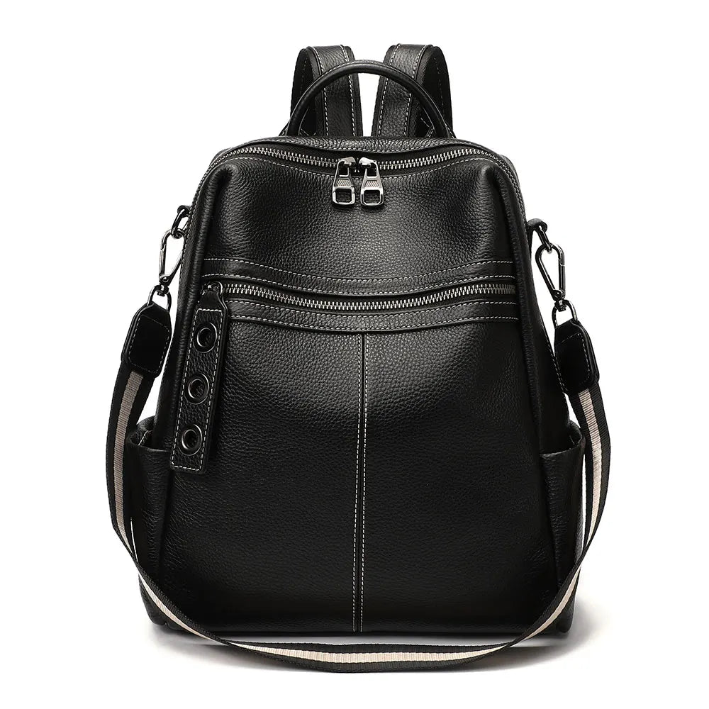 100% Genuine Leather Backpack For Women's High Quality
