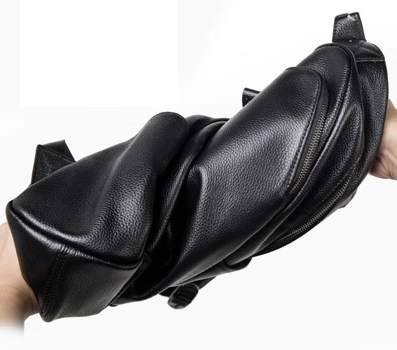 Women's Genuine Leather Backpack Travel  Big Capacity
