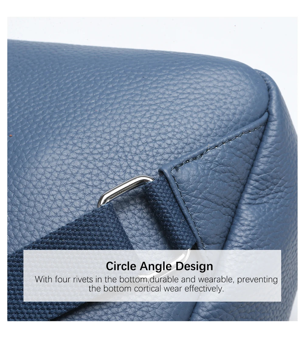 New Fashion Women Backpack 100% Genuine Leather Daily Casual