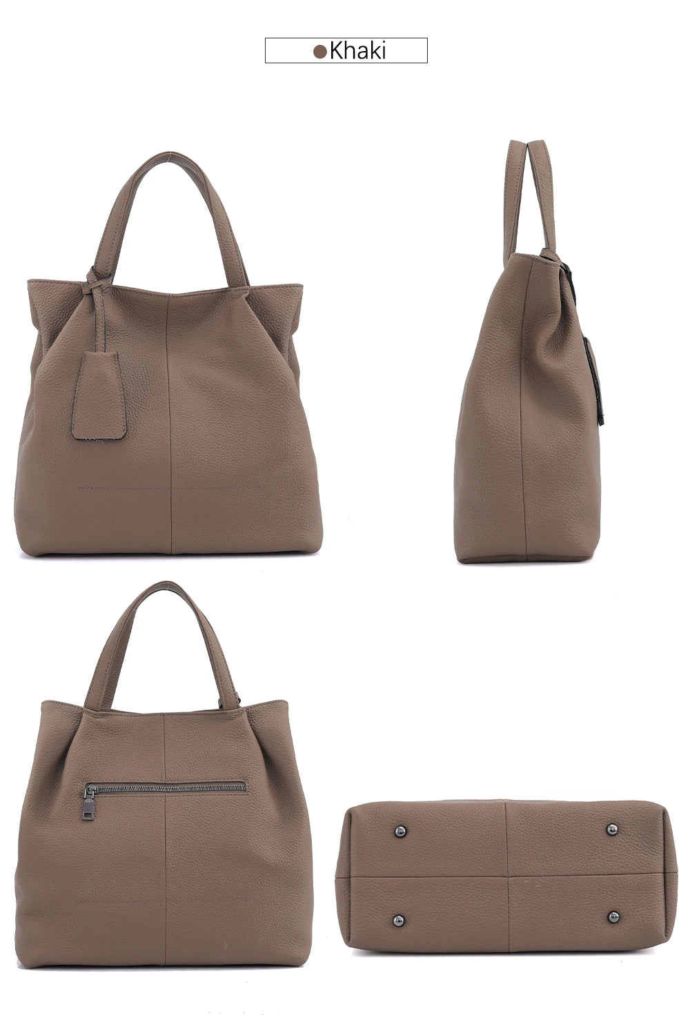 Soft Genuine Leather Handbag Women's Shoulder Bag Fashion Casual Design Shopper Crossbody