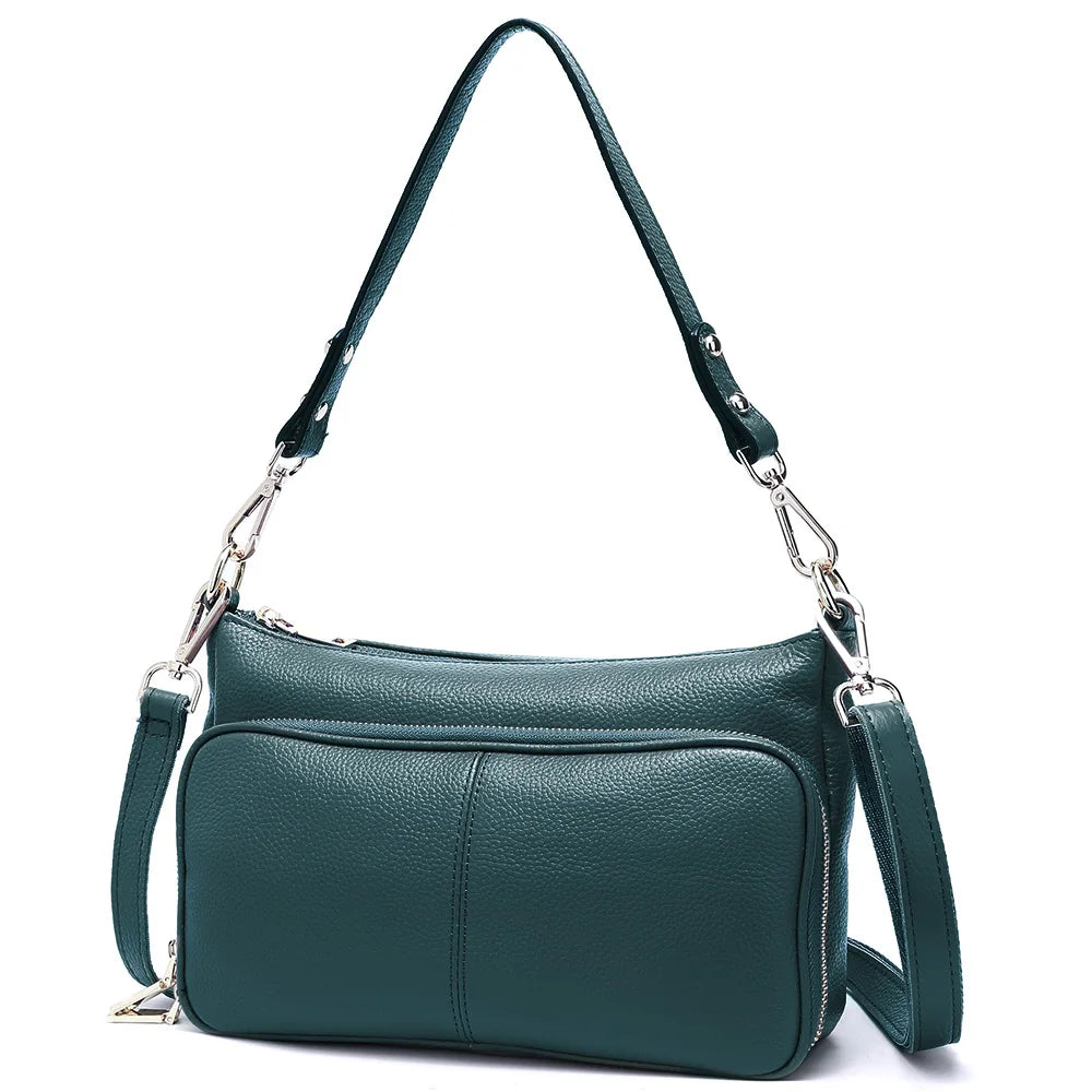 Women's Handbag 100% Genuine Leather Ladies Shoulder Crossbody Messenger Bag Fashion Hobos