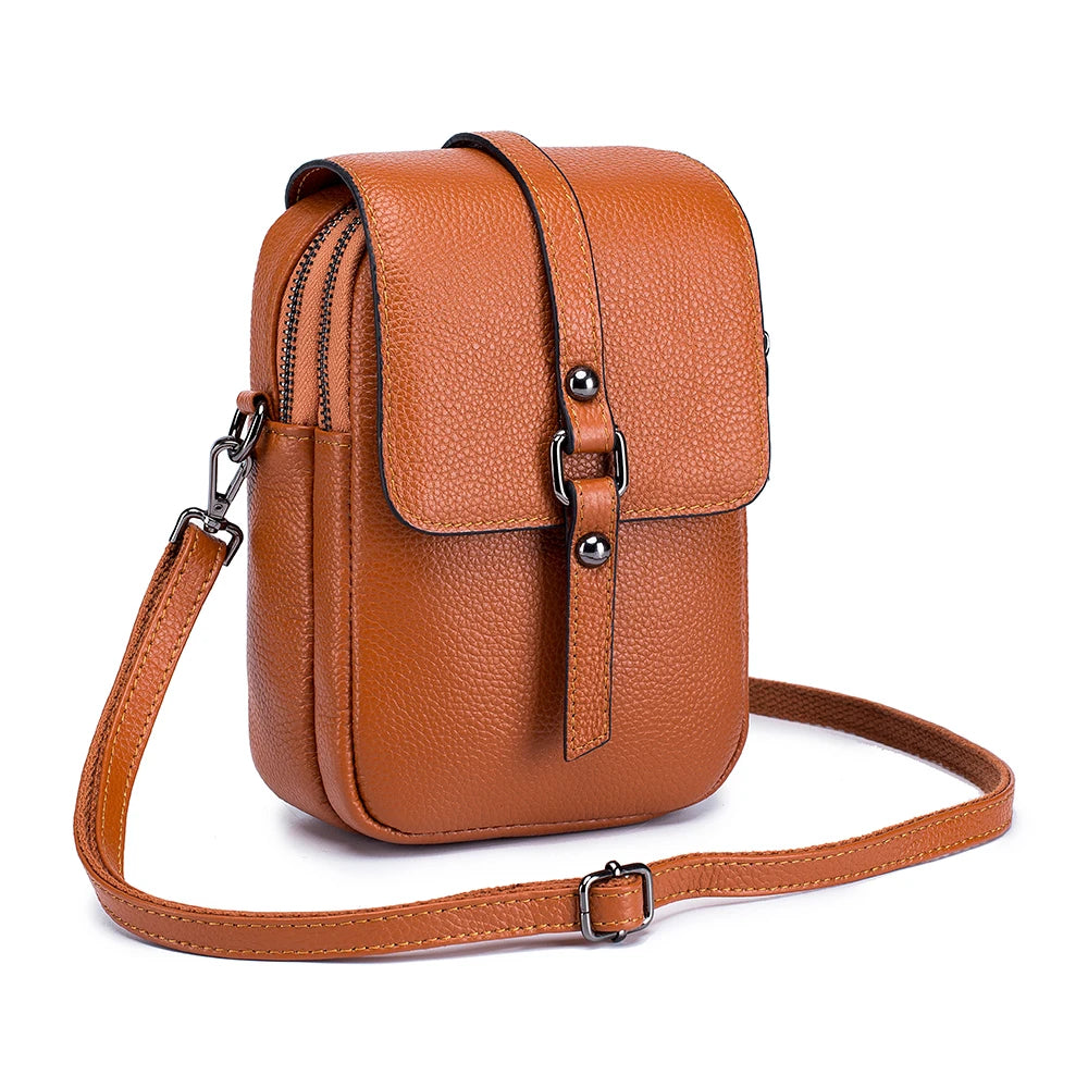Fashion Classic Handbag Large Capacity Women's Crossbody Bag Soft Cowhide Leather High Quality