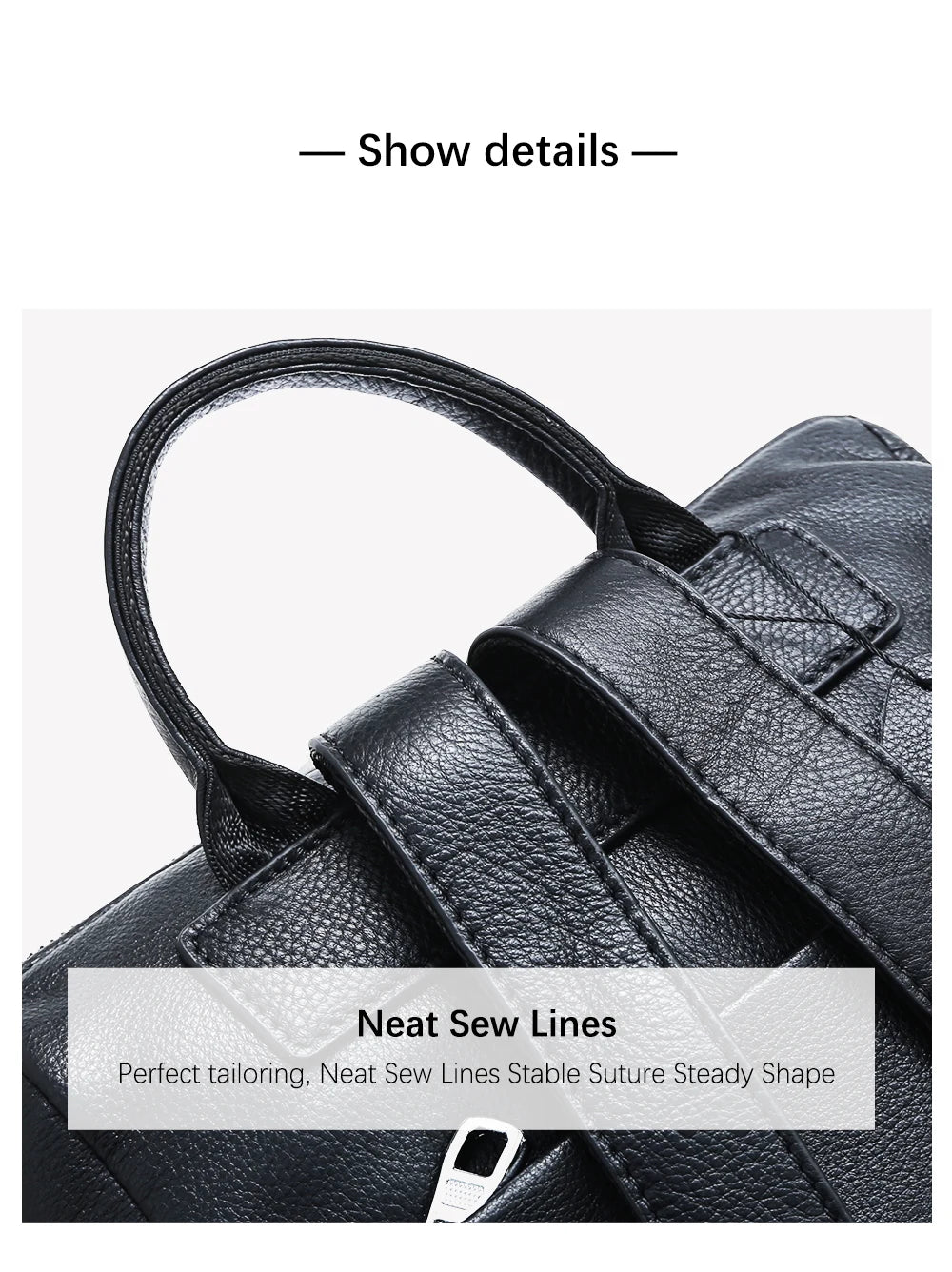 Women's Genuine Leather Backpack Top Quality Silver Hardware Unique Letter Shoulder