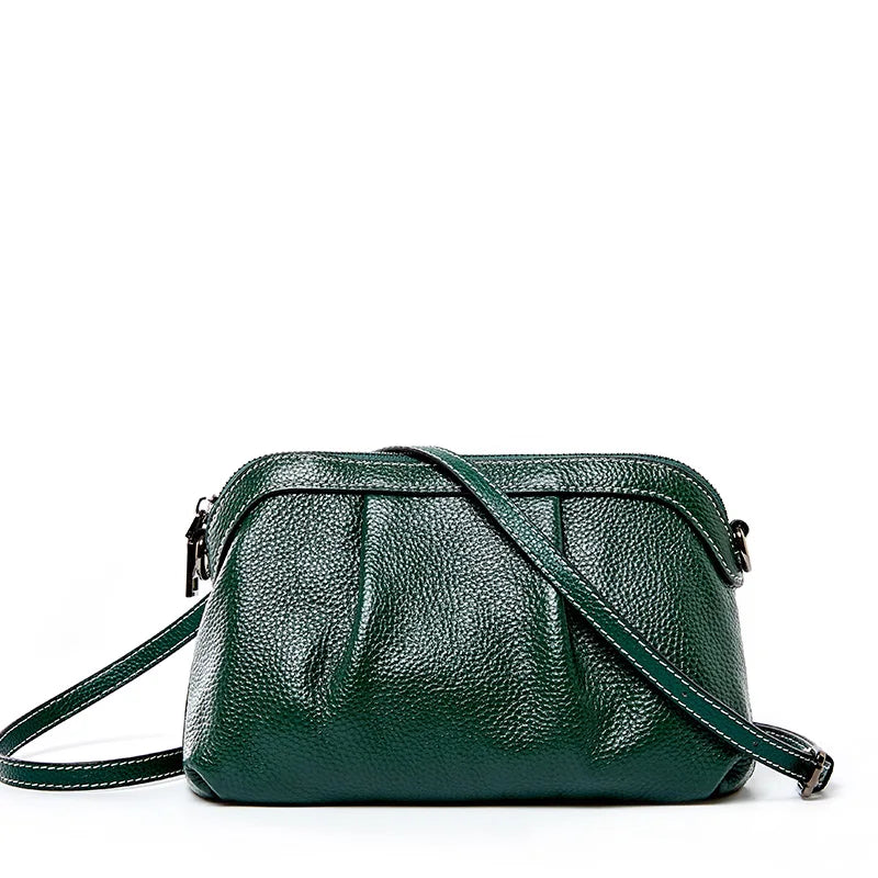 New Model Women Messenger Bag 100% Genuine Leather High Quality Small Hobos