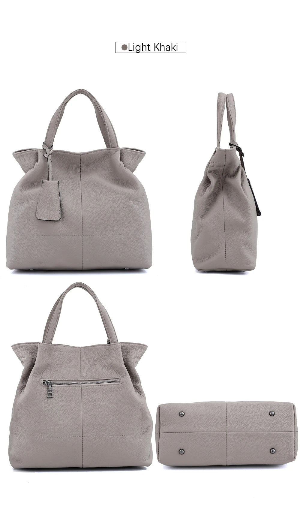 Soft Genuine Leather Handbag Women's Shoulder Bag Fashion Casual Design Shopper Crossbody