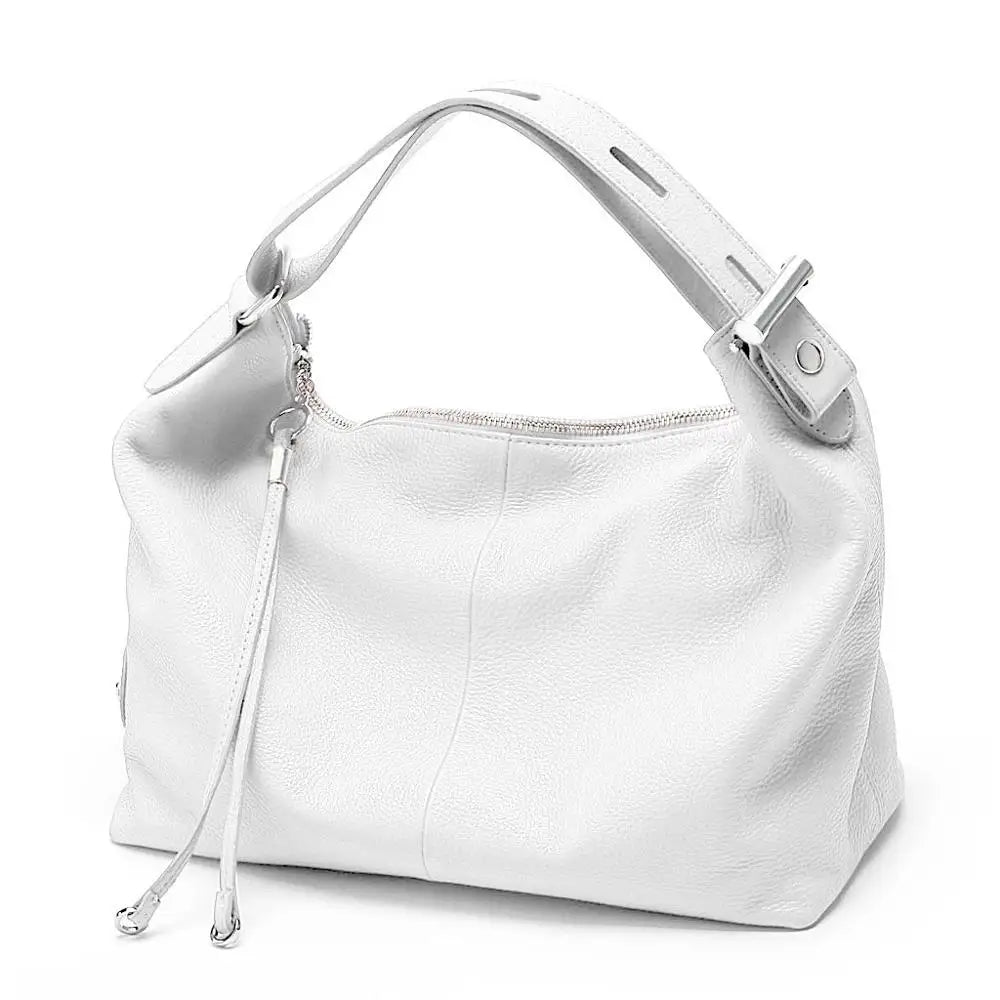 100% Genuine Leather Large Women Top Handle Shoulder Bag Tote Handbag Purse Leather Hobo Bag