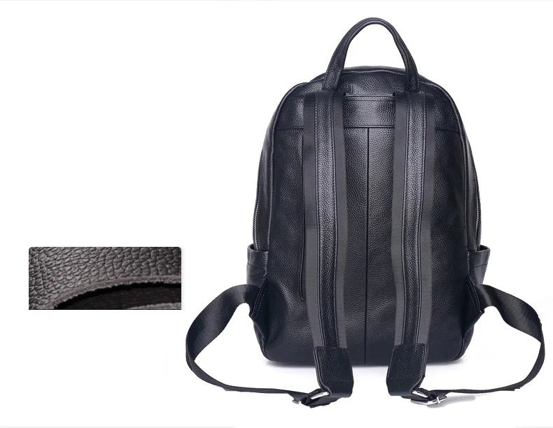 Women's Genuine Leather Backpack Travel  Big Capacity