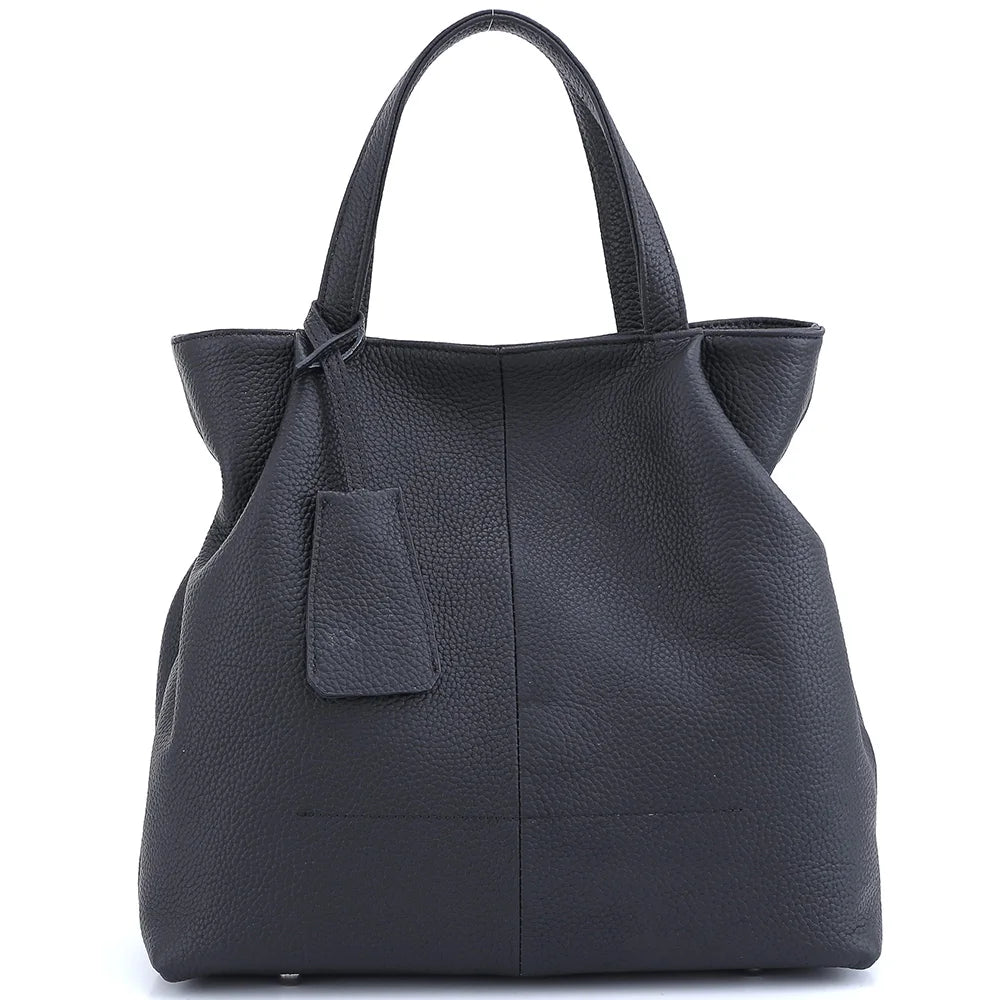 Soft Genuine Leather Handbag Women's Shoulder Bag Fashion Casual Design Shopper Crossbody