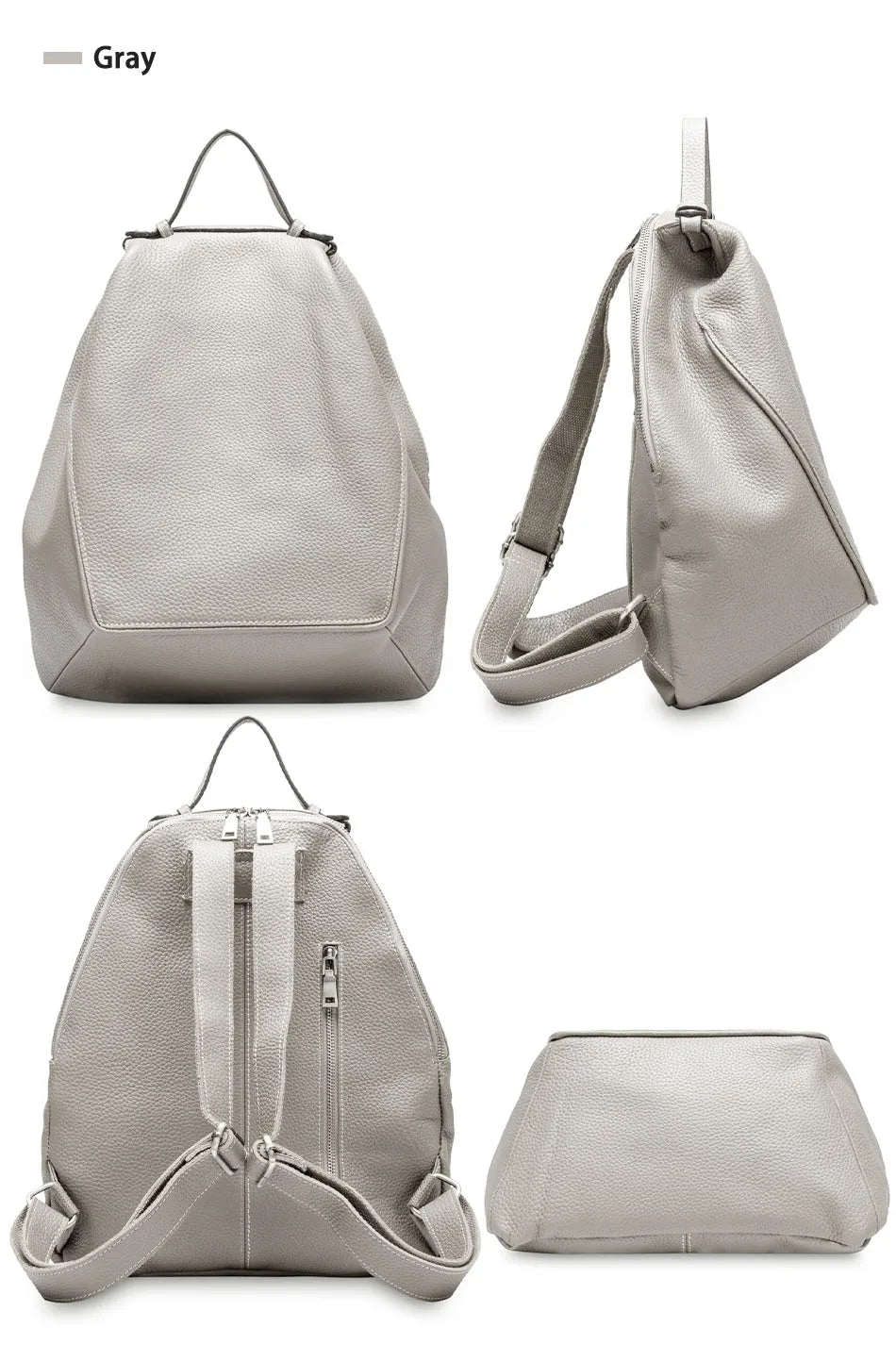 Women Stylish Classic Backpack  Genuine Leather Knapsack Satchel Purse