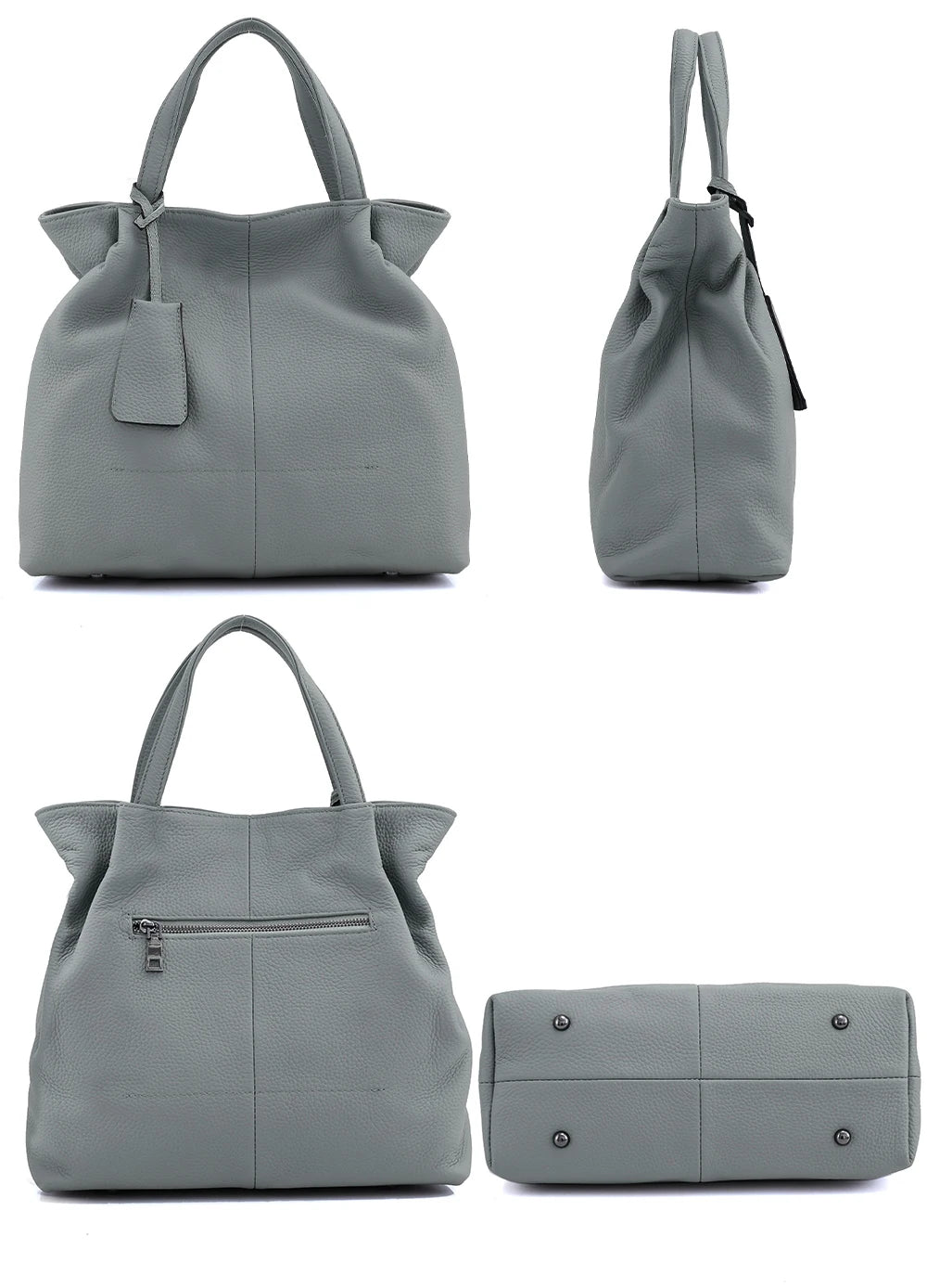 Soft Genuine Leather Handbag Women's Shoulder Bag Fashion Casual Design Shopper Crossbody