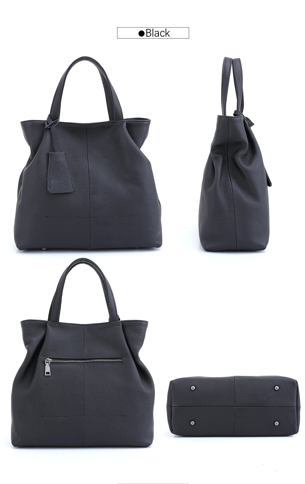 Soft Genuine Leather Handbag Women's Shoulder Bag Fashion Casual Design Shopper Crossbody