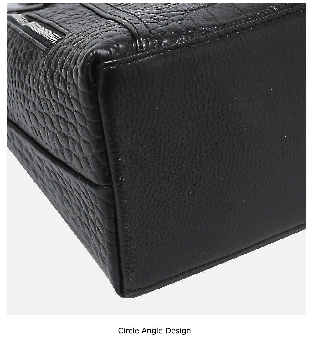 Casual Tote Handbag 100% Genuine Leather High Quality Lady Shoulder Bag