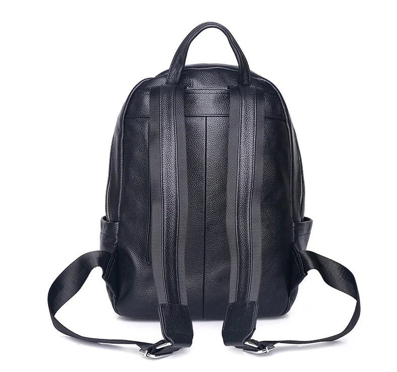 Women's Genuine Leather Backpack Travel  Big Capacity