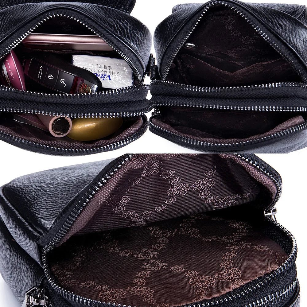 Fashion Classic Handbag Large Capacity Women's Crossbody Bag Soft Cowhide Leather High Quality