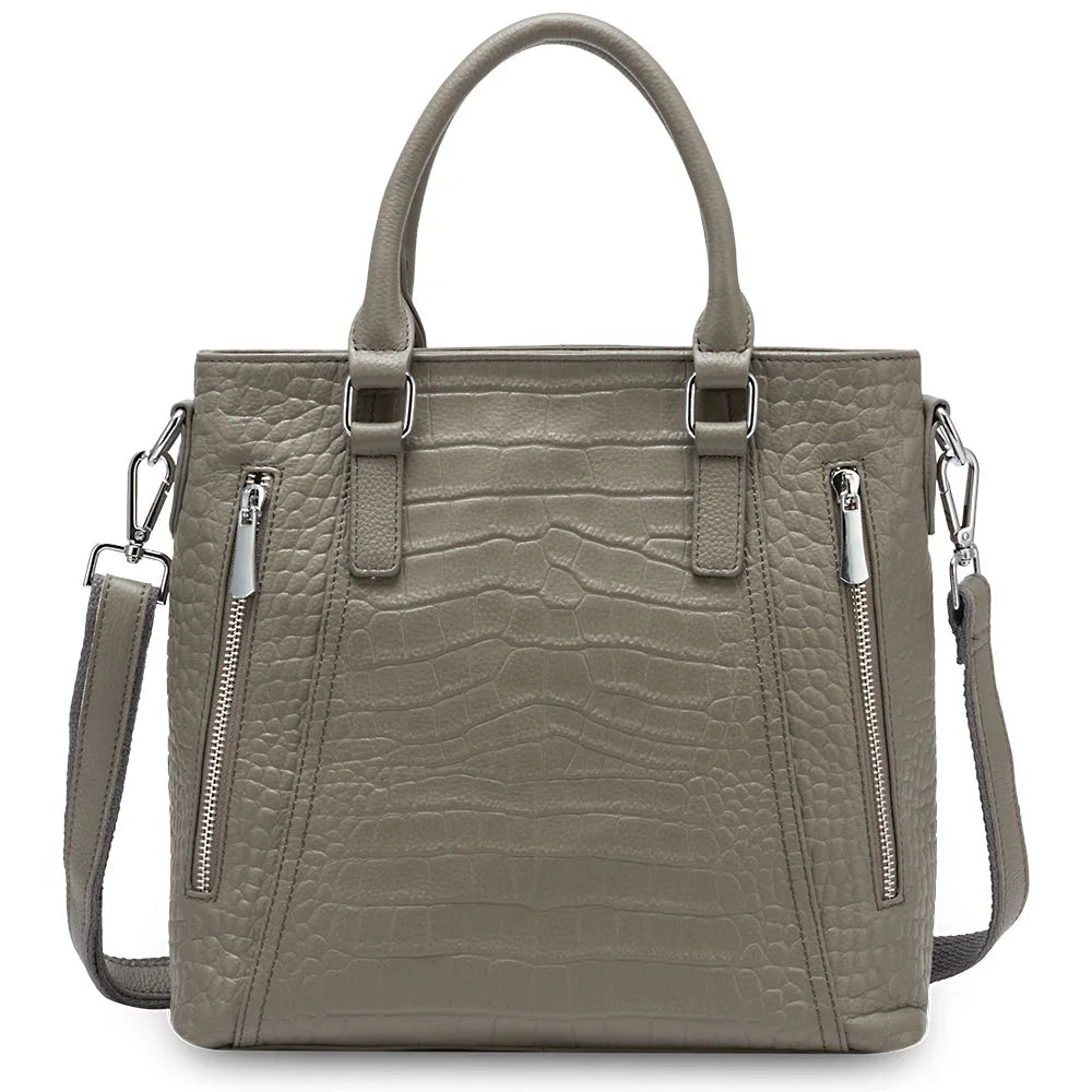 Casual Tote Handbag 100% Genuine Leather High Quality Lady Shoulder Bag