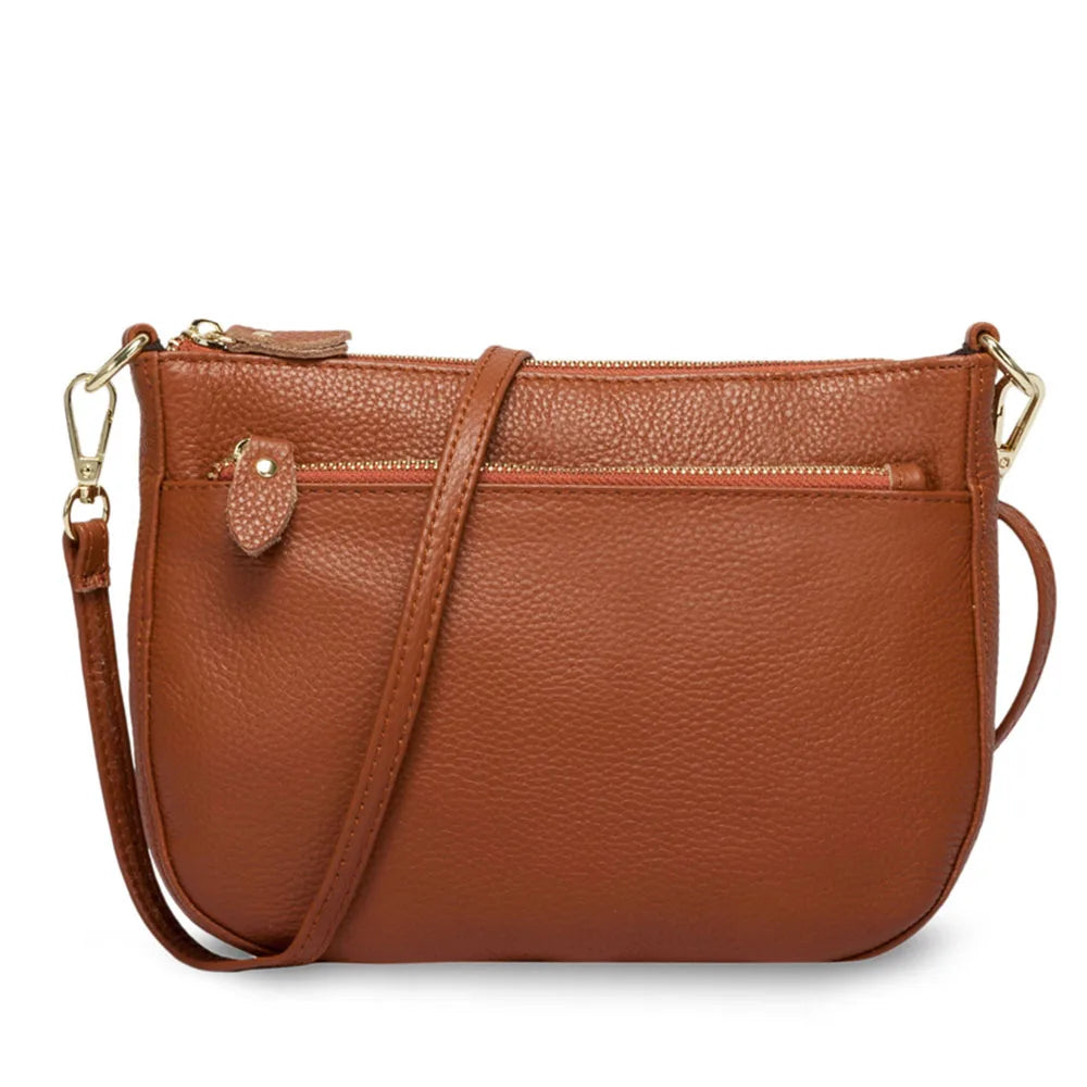 Fashion Women Crossbody Bag 100% Genuine Leather  Handbag Small Flap Bags