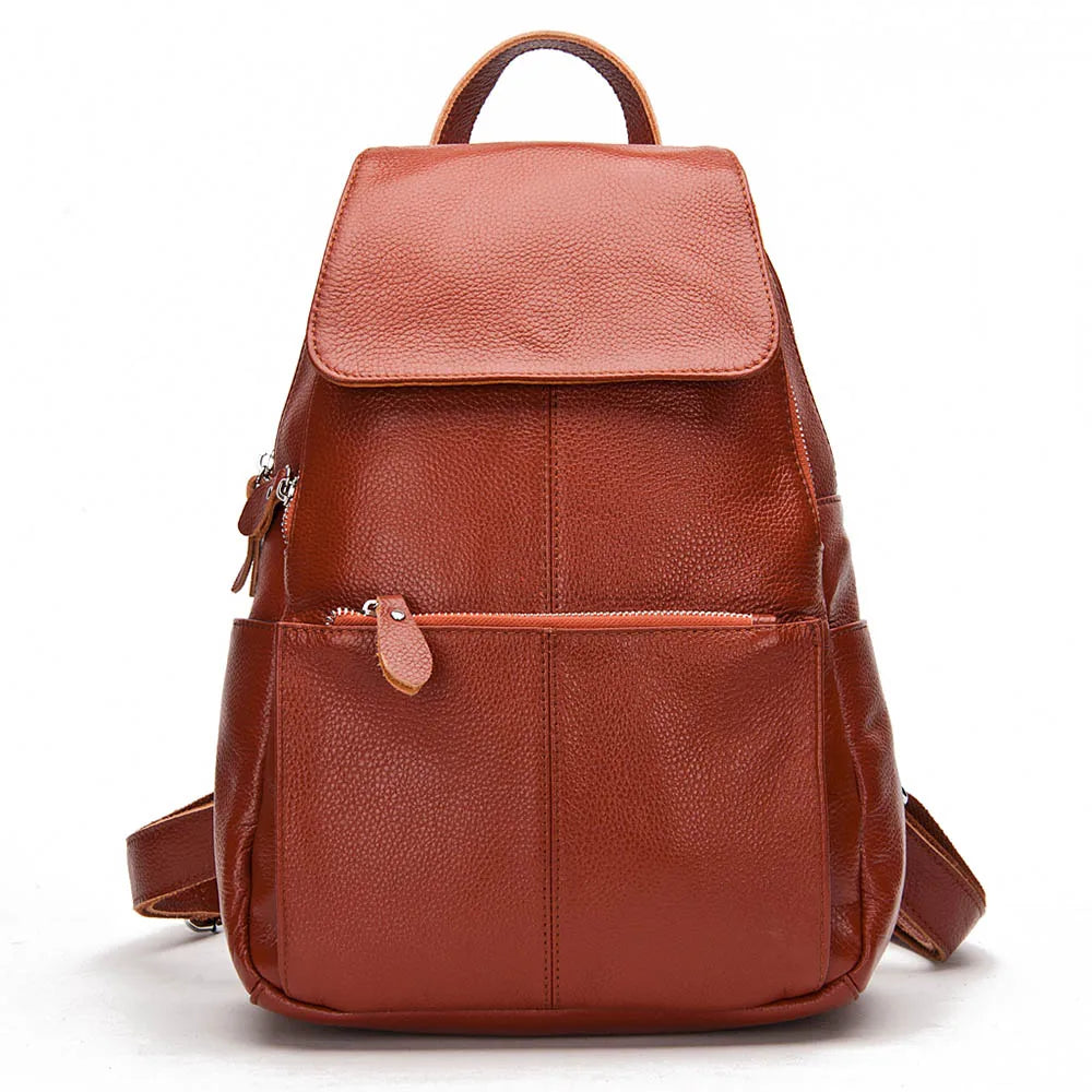 Stylish Genuine Leather Women Backpack
