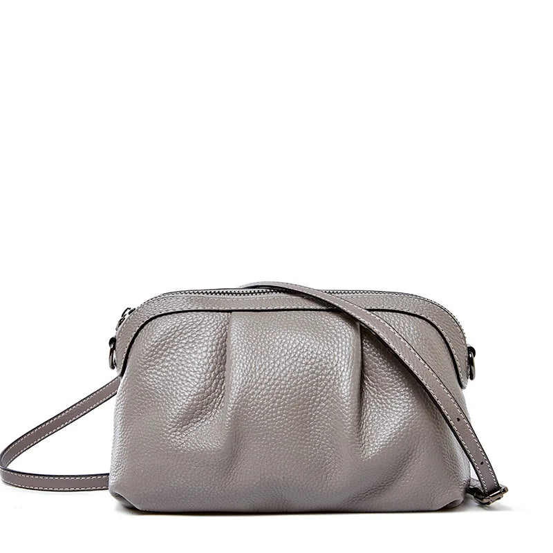 New Model Women Messenger Bag 100% Genuine Leather High Quality Small Hobos