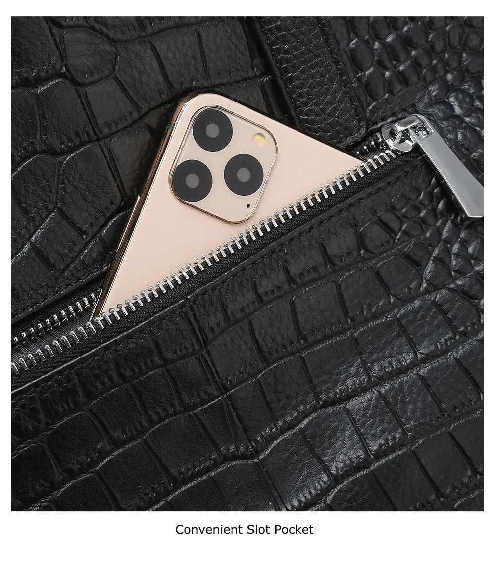 Casual Tote Handbag 100% Genuine Leather High Quality Lady Shoulder Bag