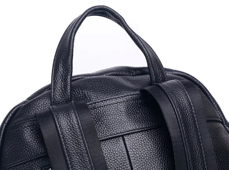 Women's Genuine Leather Backpack Travel  Big Capacity