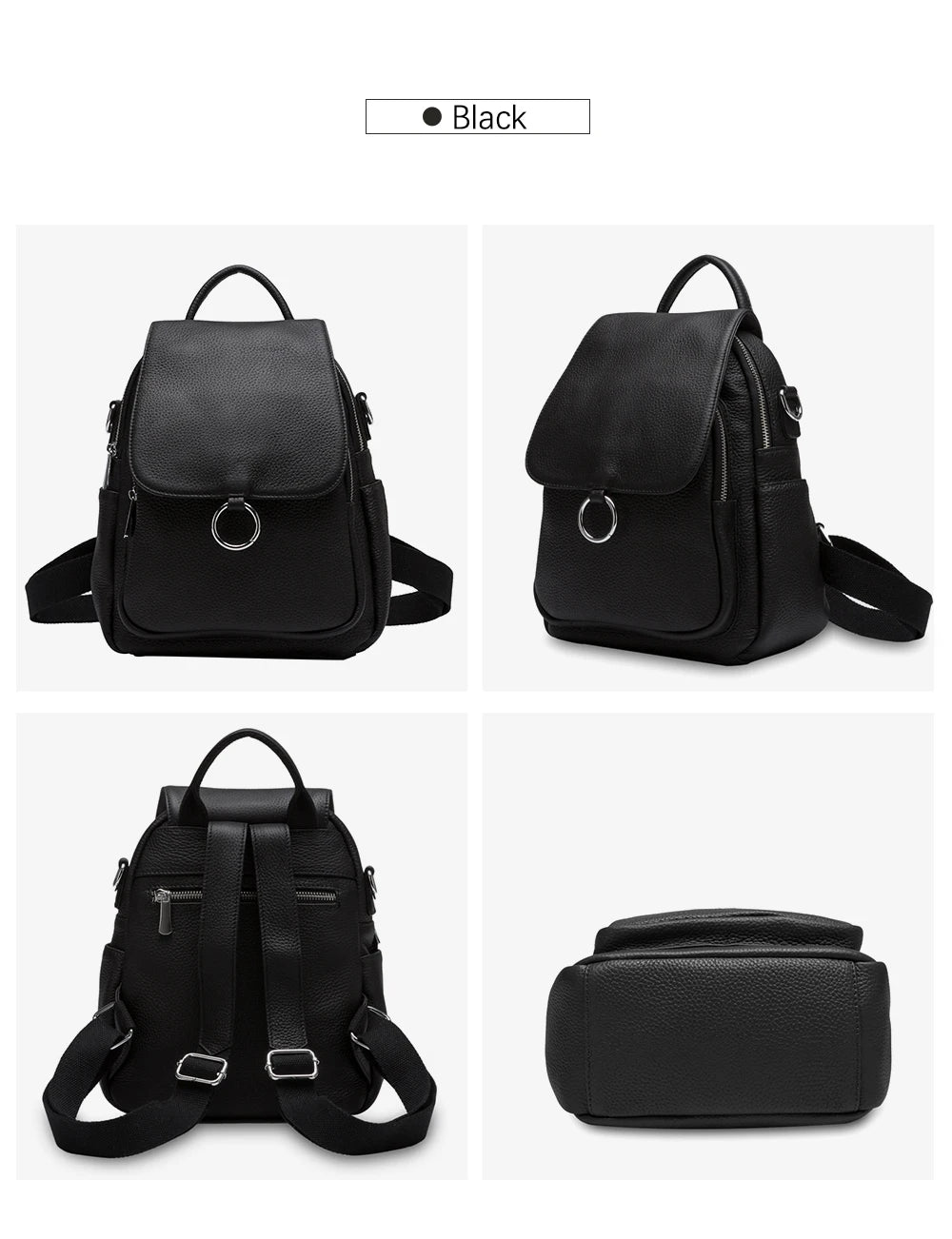 New Fashion Women Backpack 100% Genuine Leather Daily Casual